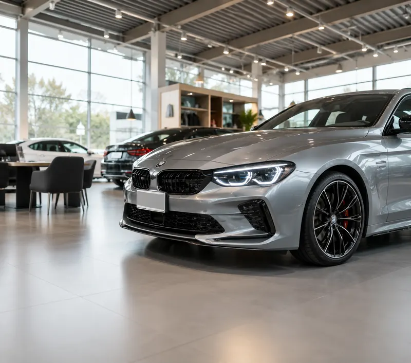 Automotive dealership showroom
