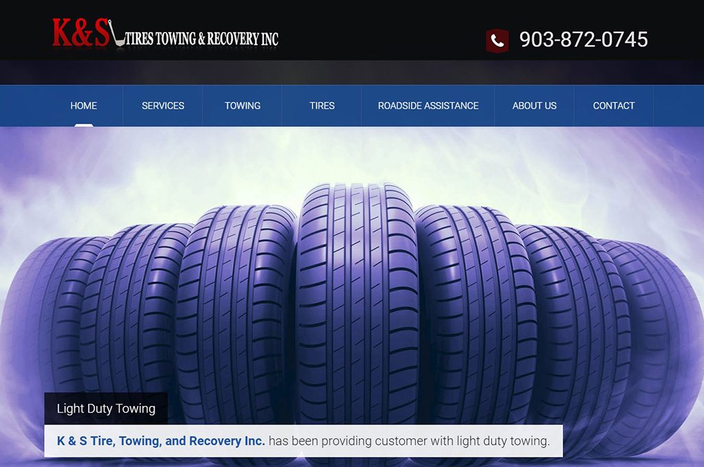 K&S Towing website preview