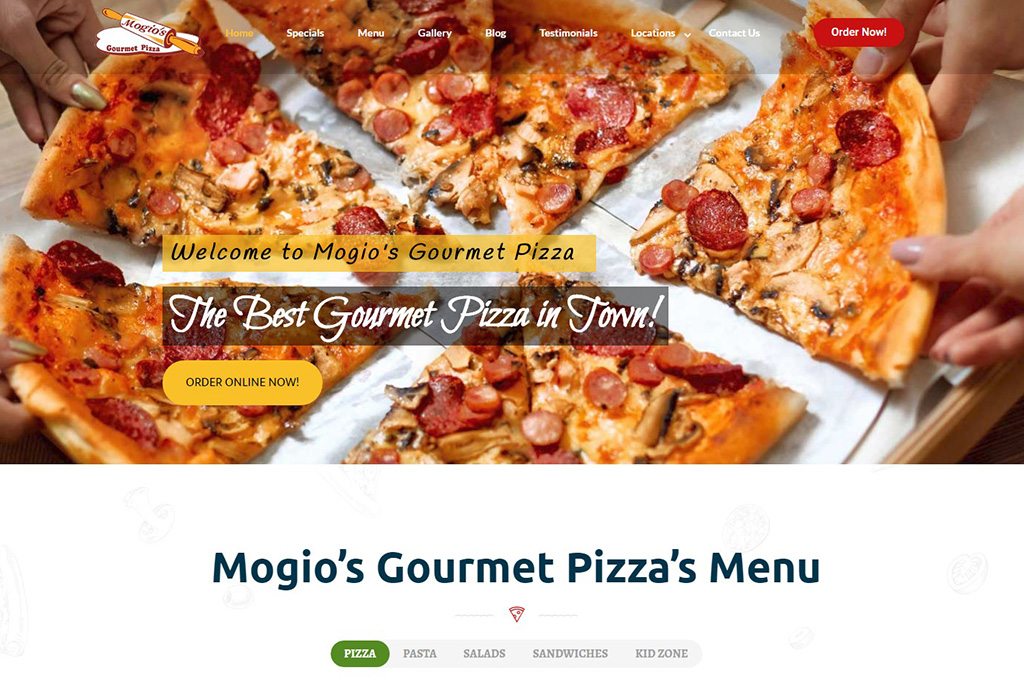 mogiospizza.com Website Preview