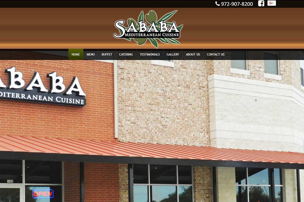 Sababa website preview