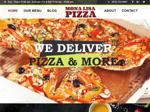Mona Lisa Pizza Fate, TX