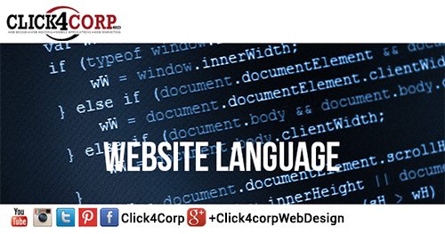 website language