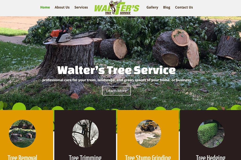 Walter's Tree Service website Preview