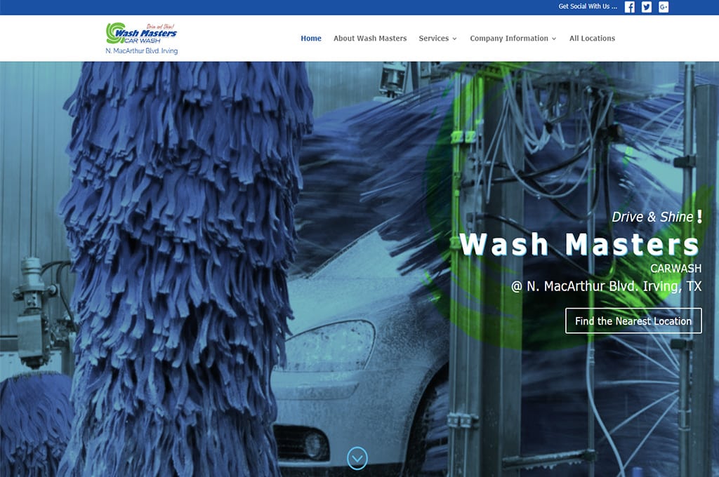 Wash Masters website Preview