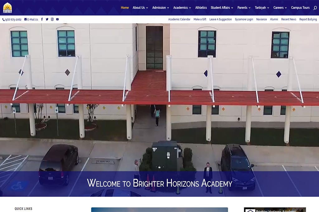 Brighter Horizons Academy website Preview