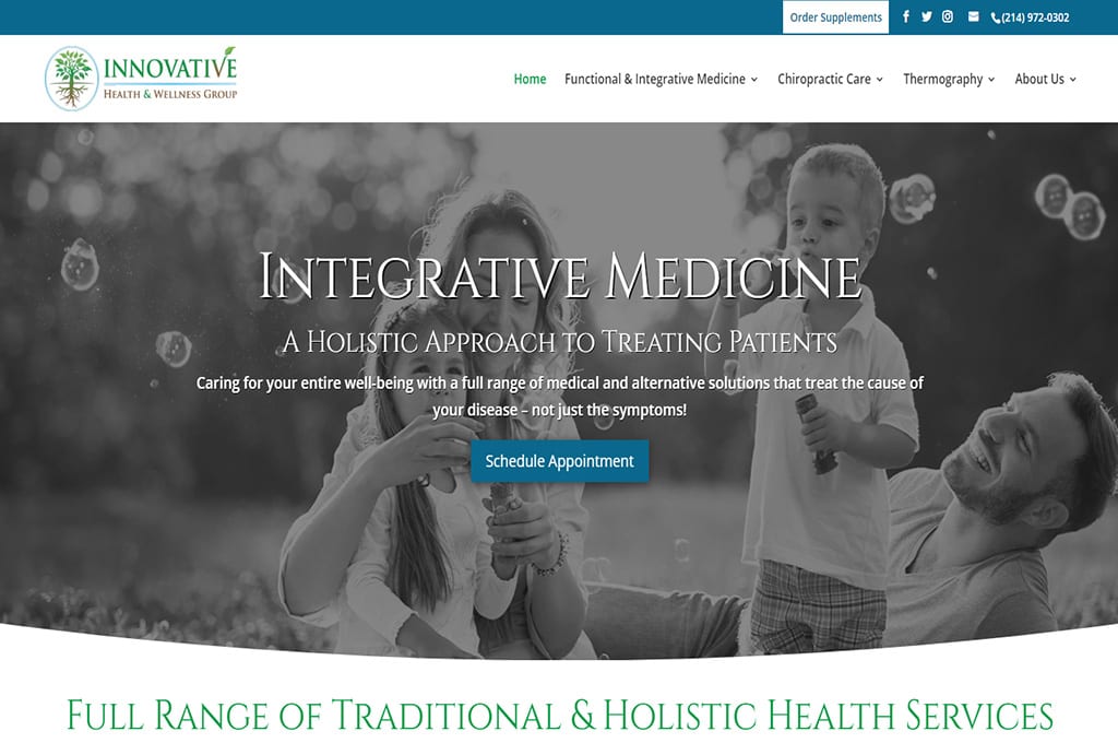Innovative Health & Wellness Group website preview