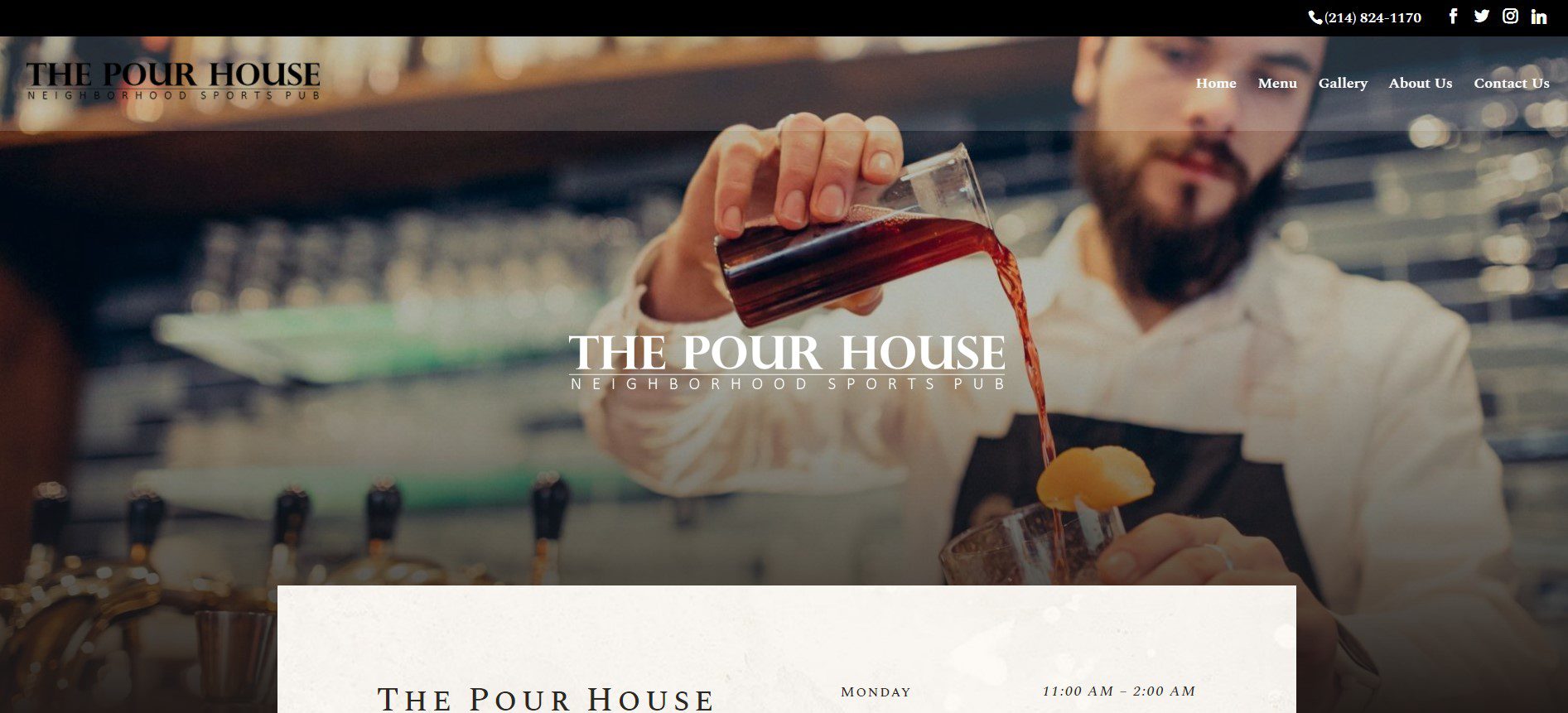 Pour House Homepage