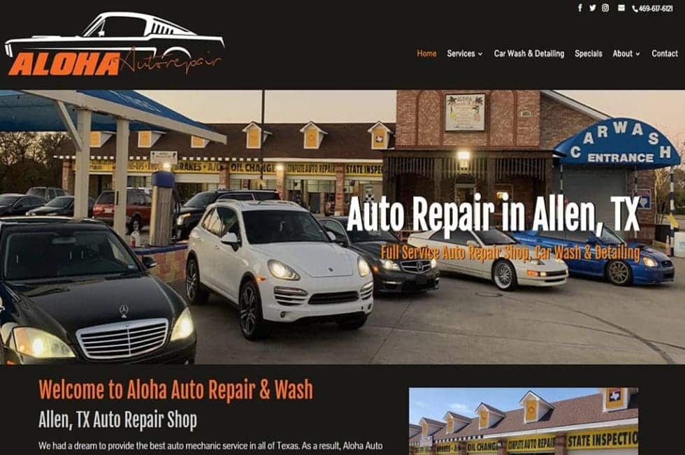 Click4Corp  Design Company in Allen Aloha Auto Repair