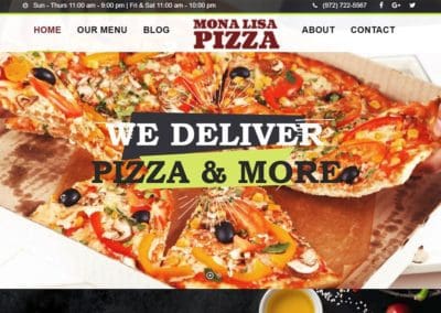 Mona Lisa Pizza Fate Tx