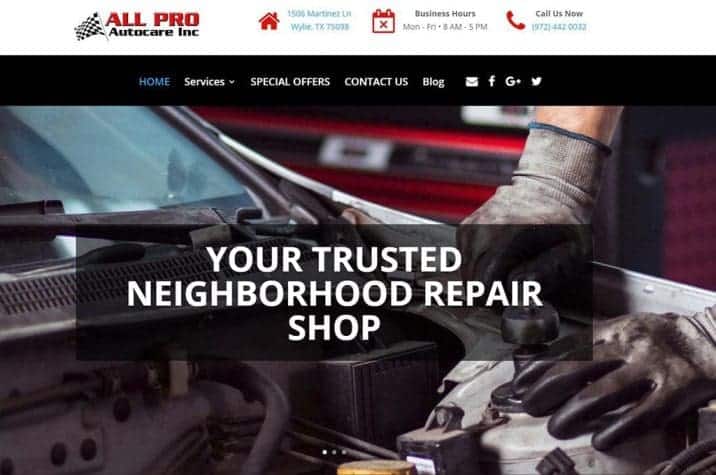 Quality Auto Services | All Pro Autocare | Dallas Car Repairs