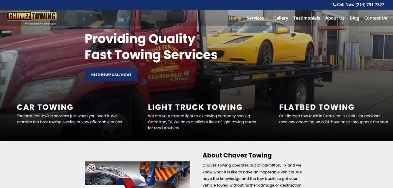 Top-Rated Towing Services In Dallas - Chavez Towing - Expert Roadside Assistance