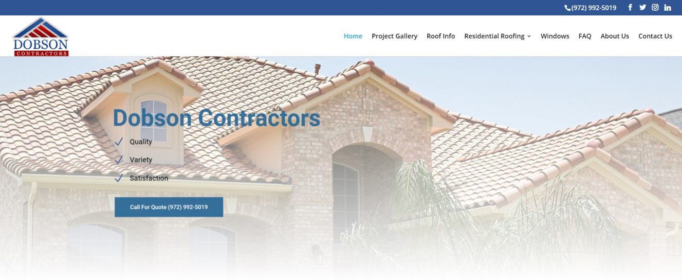 Top Dallas Roofing Services | Dobson Contractors Homepage