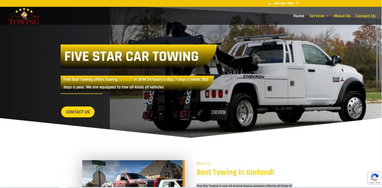 Affordable Car Towing Services By Five Stars Towing - Fast Response