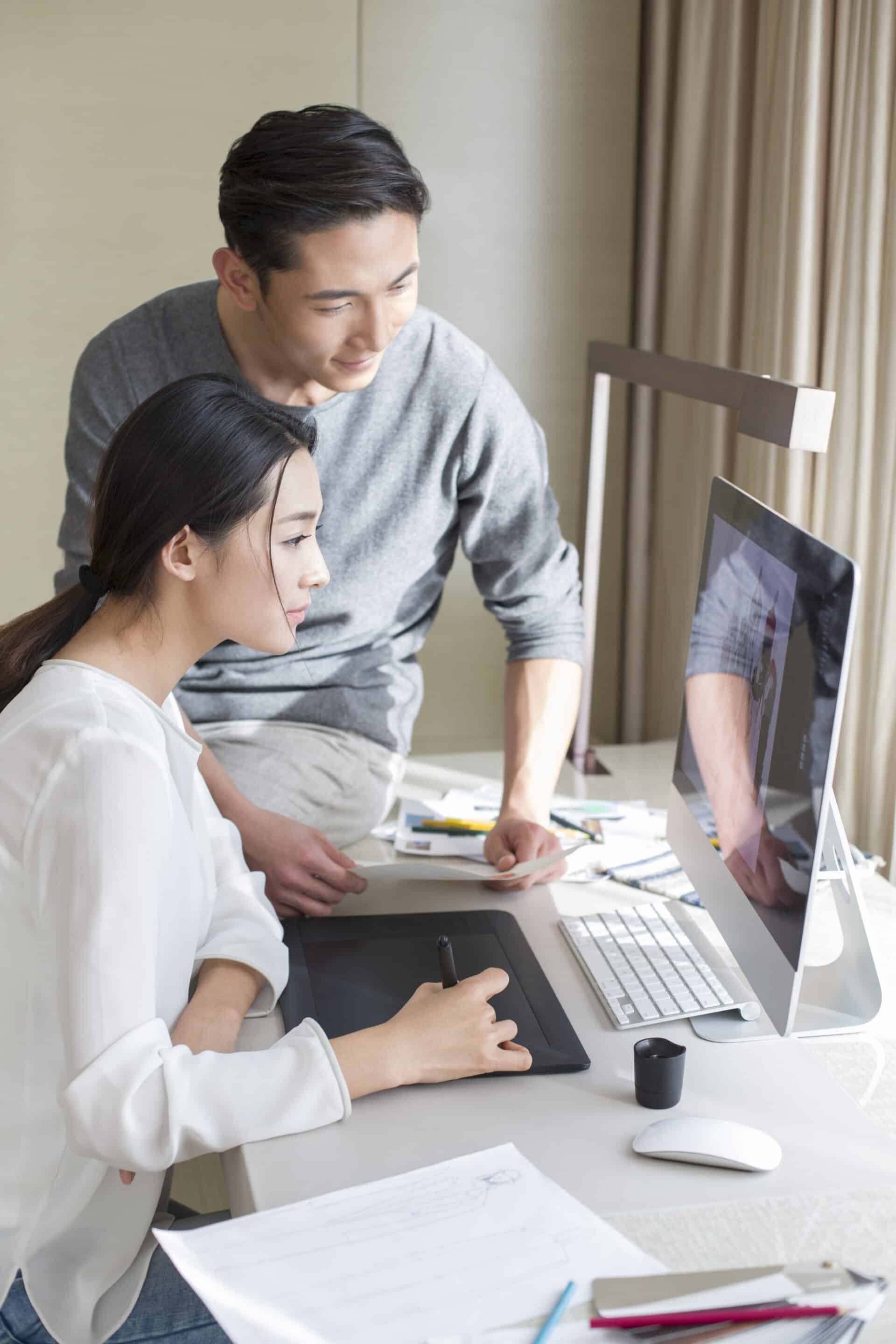 Young Chinese Couple Designing Clothing Together Young Couple Designing Clothing Together 2024 10 18 08 00 14 Utc Scaled